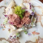 Makaronowa sałatka z selera naciowego z tuńczykiem
