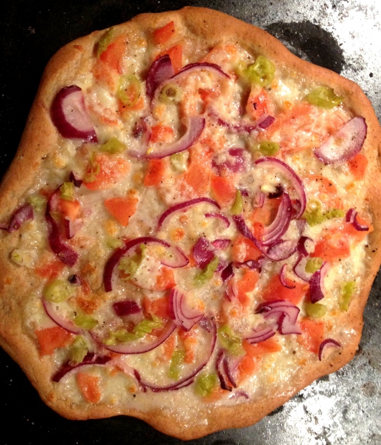 Jednoosobowa orkiszowa pizza lanczowa