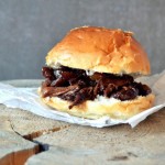 Pulled beef burger
